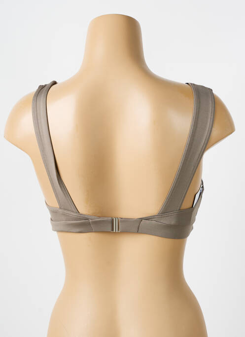 Haut de maillot de bain marron IODUS pour femme