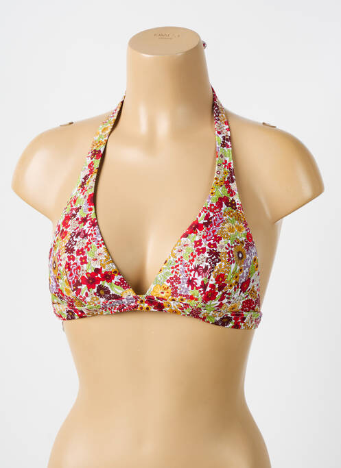 Haut de maillot de bain rouge IODUS pour femme