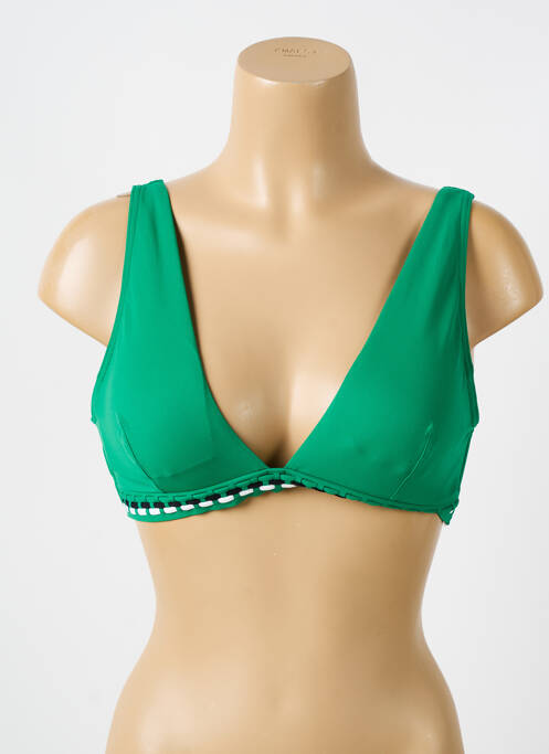 Haut de maillot de bain vert IODUS pour femme