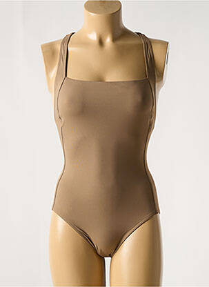 Maillot de bain 1 pièce brassieres brassieres marron IODUS femme