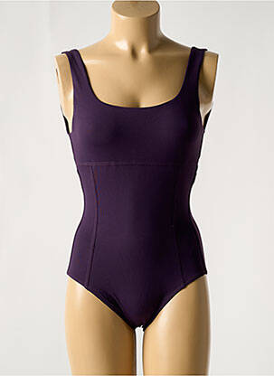 Maillot de bain 1 pièce stretch violet IODUS femme
