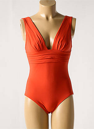 Maillot de bain 1 pièce haut soutien-gorge emboitant haut soutien-gorge emboitant orange IODUS femme