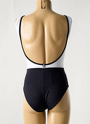 Maillot de bain 1 pièce bretelles élastiquées blanc IODUS femme