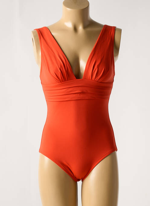 Maillot de bain 1 pièce orange IODUS pour femme