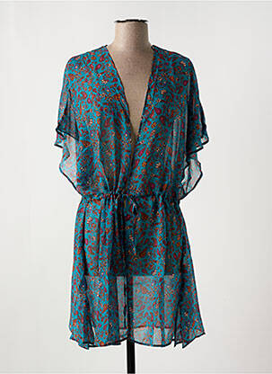 Veste kimono col v bleu BIKINI BAR femme
