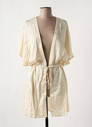 Veste kimono col v beige IODUS femme