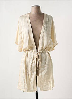Veste kimono col v beige IODUS femme