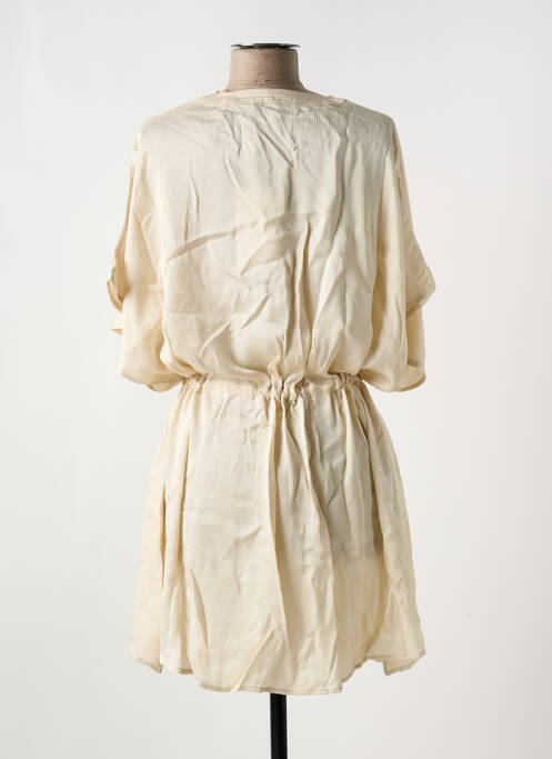 Veste kimono col v beige IODUS femme