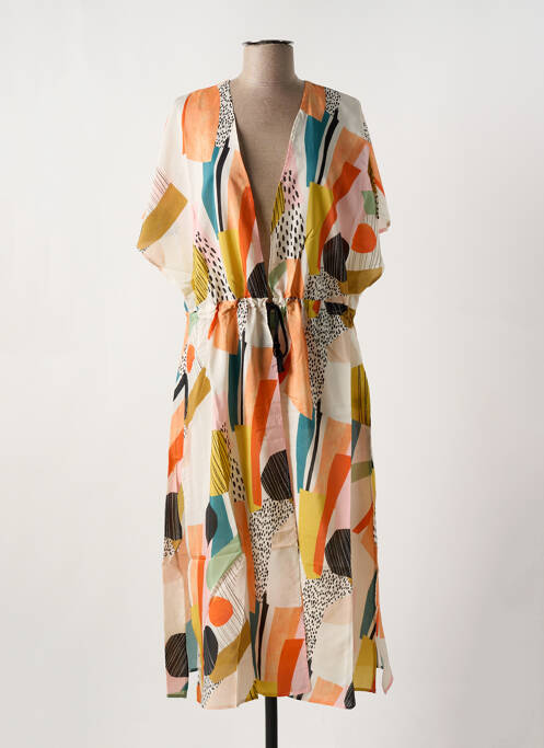 Veste kimono orange IODUS pour femme