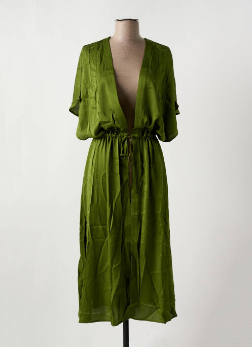 Veste kimono vert IODUS pour femme