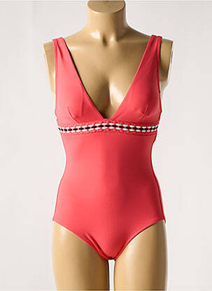 Maillot de bain 1 pièce stretch haut soutien-gorge avec mousse de rembourrage amovible rose IODUS femme