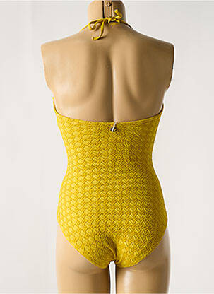 Maillot de bain 1 pièce bretelles élastiquées amovibles haut bandeau vert IODUS femme