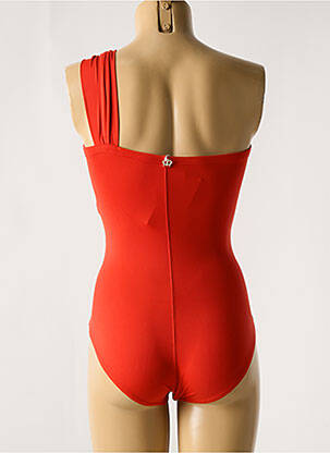 Maillot de bain 1 pièce bretelles élastiquées rouge IODUS femme