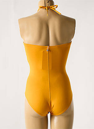 Maillot de bain 1 pièce haut bandeau haut bandeau jaune IODUS femme