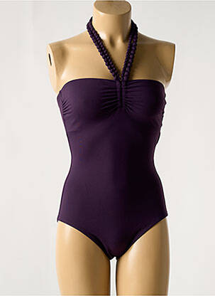 Maillot de bain 1 pièce haut bandeau haut bandeau violet IODUS femme