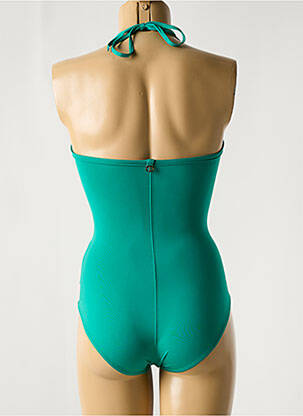 Maillot de bain 1 pièce bretelles élastiquées amovibles haut soutien-gorge moulé vert IODUS femme
