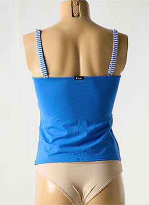 Tankini bretelles élastiquées bleu BIKINI BAR femme