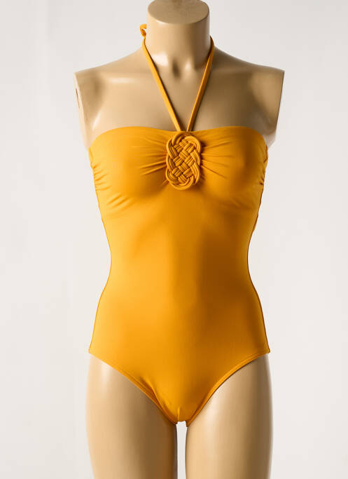 Maillot de bain 1 pièce jaune IODUS pour femme