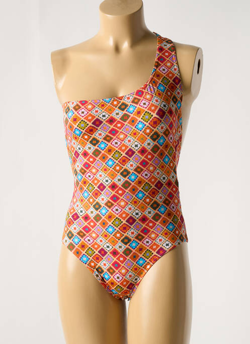 Maillot de bain 1 pièce orange BIKINI BAR pour femme