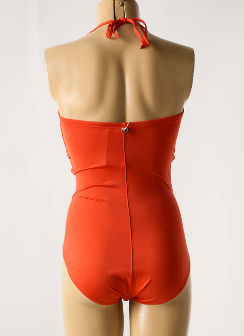 Maillot de bain 1 pièce orange IODUS pour femme
