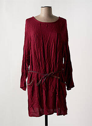 Robe courte manches longues manches longues rouge LOUIZON femme