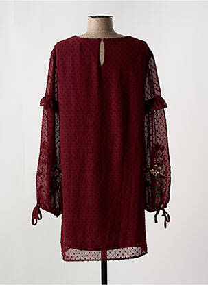 Robe courte manches longues manches longues rouge CHERRY PARIS femme