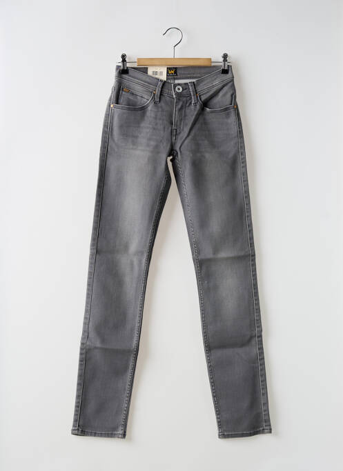 Jeans coupe slim gris LEE pour femme