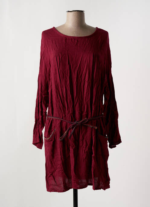 Robe courte rouge LOUIZON pour femme