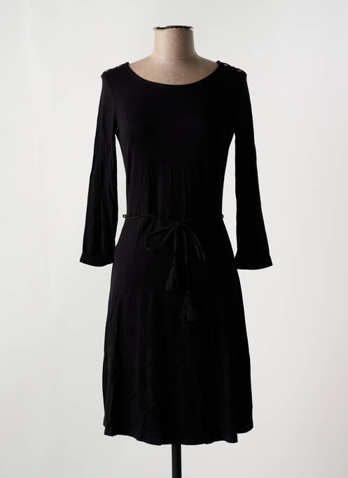 Robe mi-longue noir YERSE pour femme