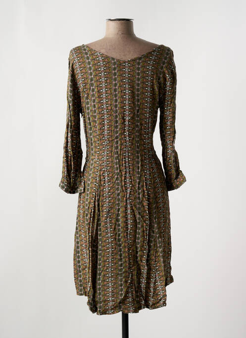 Robe mi-longue vert YERSE pour femme