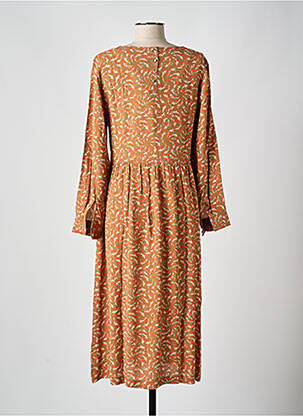 Robe longue manches longues manches longues orange WHITE STUFF femme