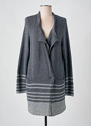 Gilet manches longues fermeture boutonnée sur le devant bleu LE PETIT BAIGNEUR femme