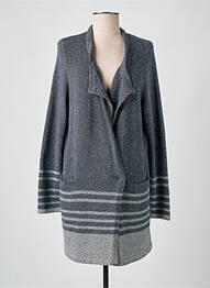 Gilet manches longues fermeture boutonnée sur le devant bleu LE PETIT BAIGNEUR femme
