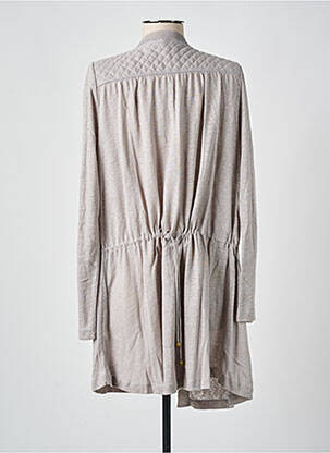 Gilet manches longues col v gris LE PETIT BAIGNEUR femme
