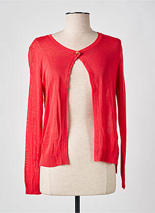 Gilet manches longues coupe cintrée rouge VOODOO femme