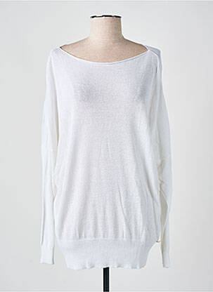Pull resserrée sur le bas manches longues blanc ALAN RED femme