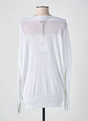 Pull resserrée sur le bas manches longues blanc ALAN RED femme