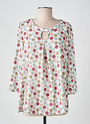 Blouse col rond manches longues blanc LE PHARE DE LA BALEINE femme