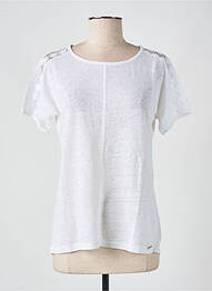 T-shirt coupe cintrée manches courtes blanc ALAN RED femme
