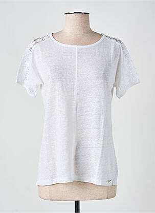 T-shirt coupe cintrée manches courtes blanc ALAN RED femme