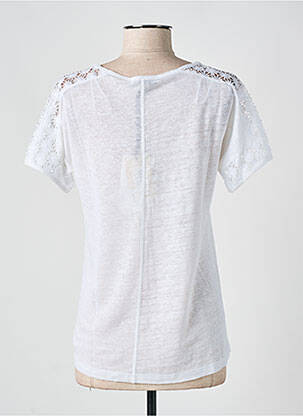 T-shirt coupe cintrée manches courtes blanc ALAN RED femme