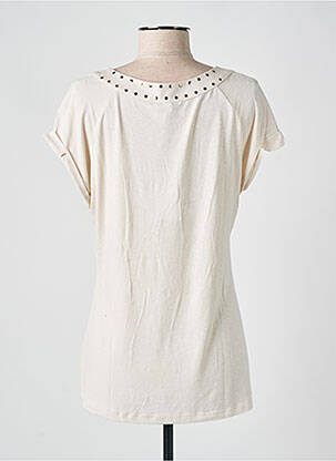 T-shirt stretch manches courtes beige VOODOO femme