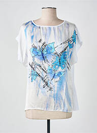 T-shirt imprimé fantaisie manches courtes bleu ALAN RED femme
