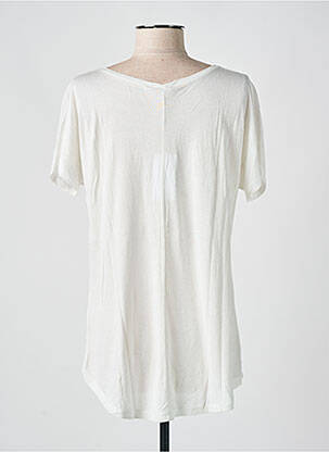 Blouse tissage popeline manches courtes blanc VOODOO femme