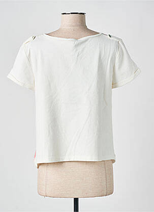 T-shirt coupe cintrée manches courtes blanc LE PHARE DE LA BALEINE femme