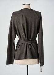 Gilet cache-cœur marron LE PETIT BAIGNEUR pour femme seconde vue