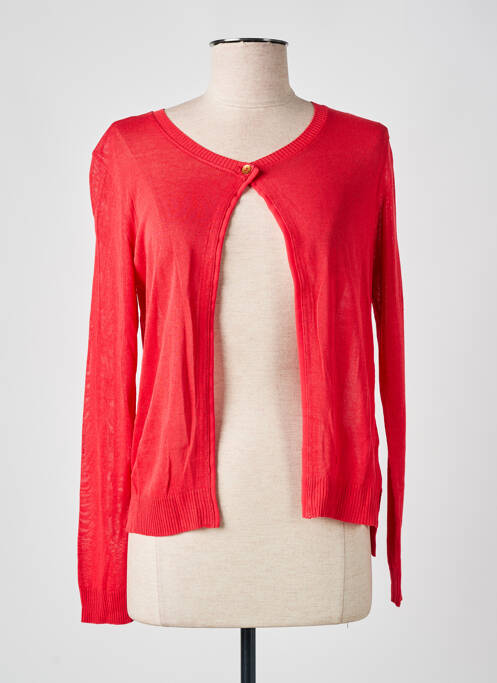 Gilet manches longues coupe cintrée rouge VOODOO femme