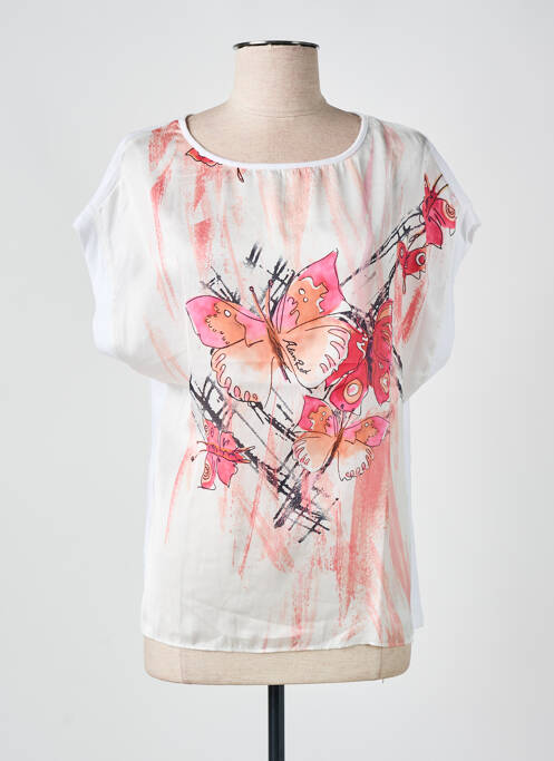 T-shirt imprimé fantaisie manches courtes blanc ALAN RED femme