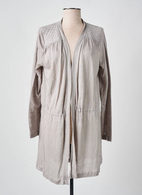Gilet manches longues gris LE PETIT BAIGNEUR pour femme