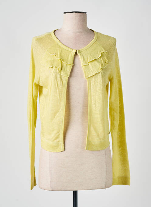 Gilet manches longues jaune ALAN RED pour femme